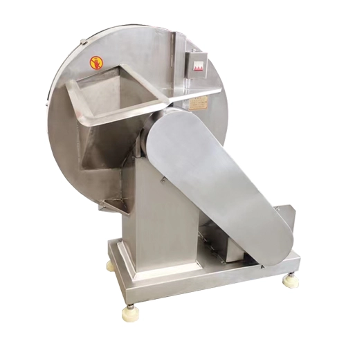 High-capacity frozen meat cutting equipment with powerful motor for wholesale slaughterhouses.